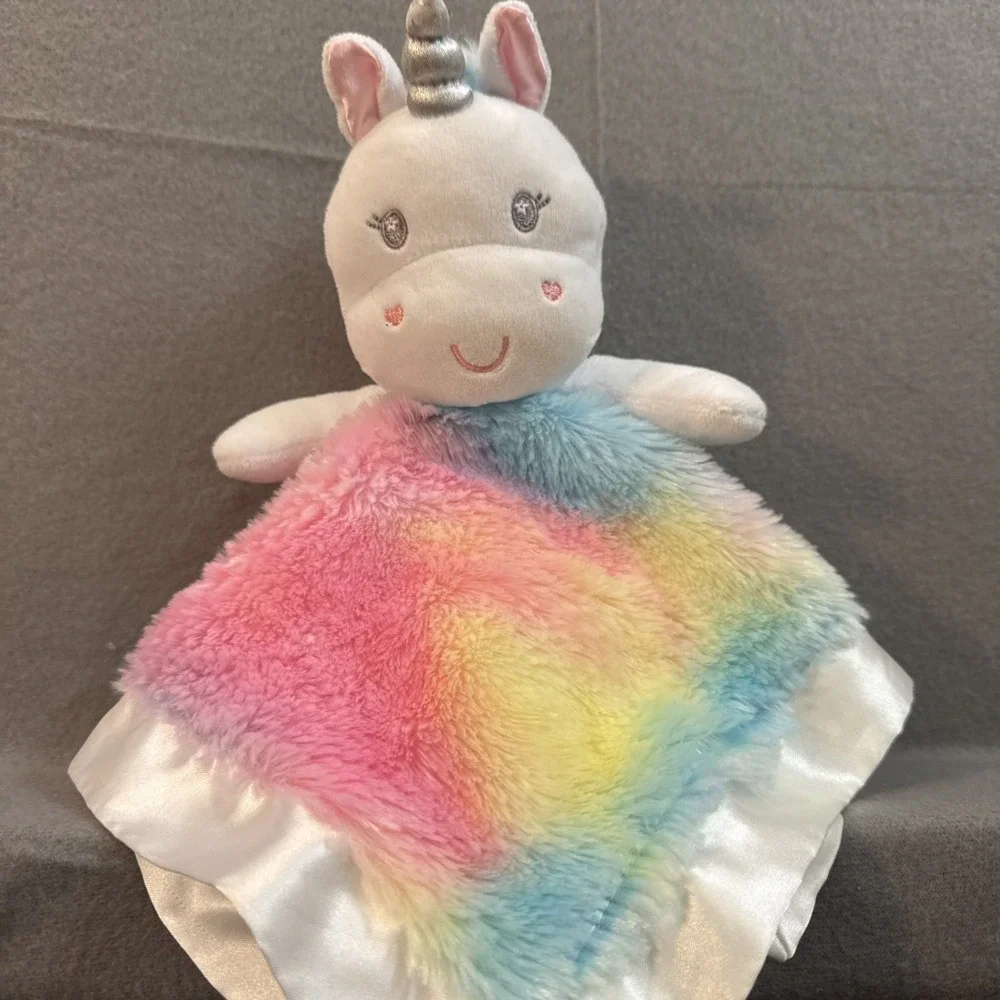 Baby Starters Unicorn Lovey Blanket Rainbow Tie Dye Soft Plush